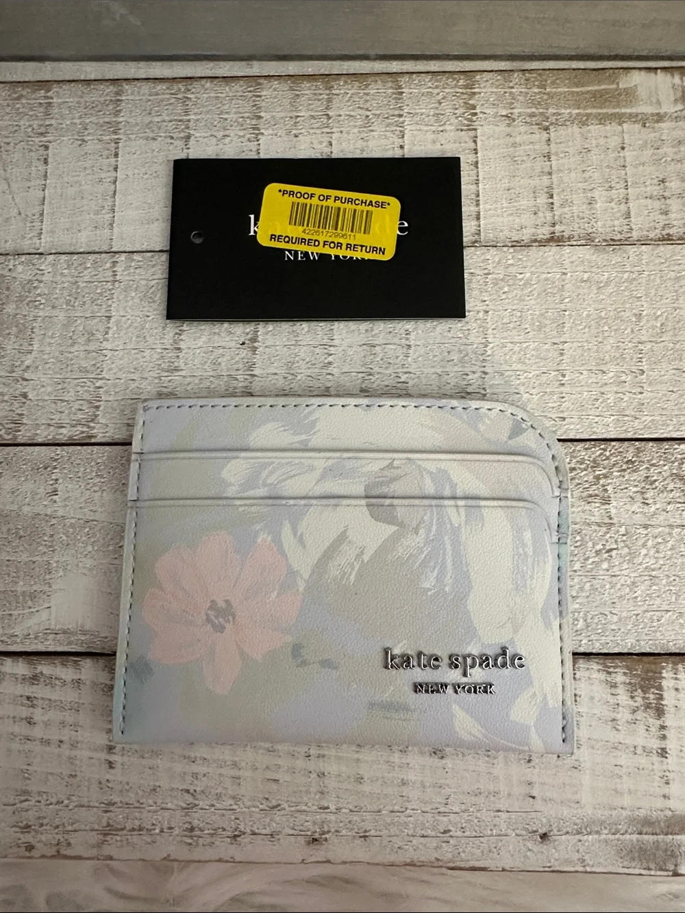 Nwt Kate spade hidden garden card holder